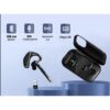 Casca Bluetooth CerCip A6L, Autonomie baterie 25 ore, Carcasa de incarcare, Anulare zgomot, Multipoint
