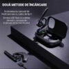 Casca Bluetooth CerCip A6L, Autonomie baterie 25 ore, Carcasa de incarcare, Anulare zgomot, Multipoint