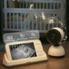 Camera Video pentru Bebelusi 2 in 1 KB11, Baby Monitor si Telefon, Detectie Miscare/Sunet,  Temperatura, Umiditate, Cantece, Cloud + SD, Senzor nocturn, LCD, Wireless, 3MP