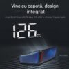 Ecran Head Up Display M2, Afisare kilometraj, Conectare la mufa USB, Universal, Afisaj digital, Alb