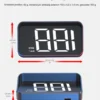 Ecran Head Up Display M2, Afisare kilometraj, Conectare la mufa USB, Universal, Afisaj digital, Alb