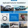 Ecran Head Up Display M2, Afisare kilometraj, Conectare la mufa USB, Universal, Afisaj digital, Alb