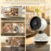 Camera Video pentru Bebelusi 2 in 1 KB11, Baby Monitor si Telefon, Detectie Miscare/Sunet,  Temperatura, Umiditate, Cantece, Cloud + SD, Senzor nocturn, LCD, Wireless, 3MP