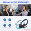 Casca Call Center New Bee BH58, Autonomie baterie 25 ore 400 mAh, Call Center, Reducere zgomot fundal AI, Sunet Stereo Hi-Fi, Multipoint, Universala, 3 moduri de conectare