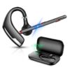 Casca Bluetooth New Bee M51, Baterie 60 ore, Cu carcasă, Două microfoane, Reducere zgomot DSP, Sunet HD, Multipoint, Două moduri de încărcare