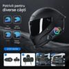 res_16747e745eb4a6df5688efbe260253bf Casca Bluetooth Moto CerCip Y12 Pro, Intercom pentru 2 persoane, Autonomie 20 ore, Rezistenta la apa, Anulare zgomot, Muzica share, Raspuns Automat