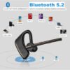 Casca Bluetooth New Bee M50, Baterie 24 ore, Reducere zgomot DSP, Cu husa, Sunet HD, Multipoint, Universală