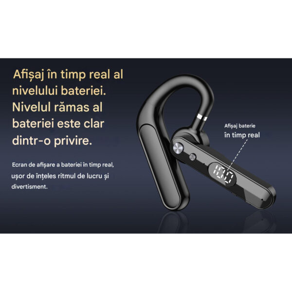 res_19b9e35cc123475b39c6a16fa0b9057d Casca Bluetooth CerCip F10, Autonomie baterie 48 ore, Anulare zgomot AI, Multipoint, Afisare procent baterie