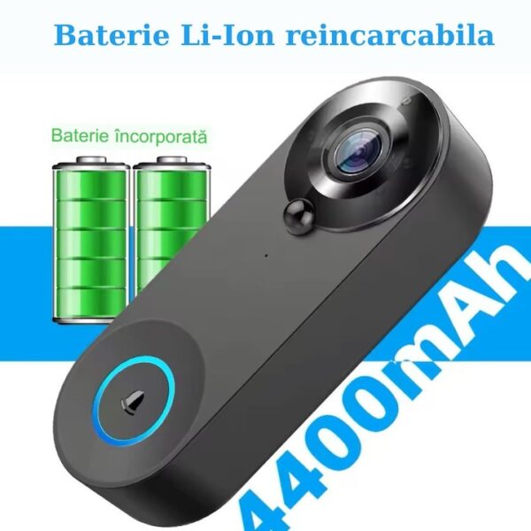 res_1abaee160fa37d73c23f312e0d731e5f Sonerie Wireless, HD 1080P, Wi-fi, Unghi larg de 166 grade, Aplicatie, Senzor detectie miscare