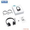 Casca Call Center New Bee BH58, Autonomie baterie 25 ore 400 mAh, Call Center, Reducere zgomot fundal AI, Sunet Stereo Hi-Fi, Multipoint, Universala, 3 moduri de conectare