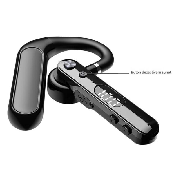 res_1dcf59392a4ca30bc88fae1574c5f5e5 Casca Bluetooth CerCip F10, Autonomie baterie 48 ore, Anulare zgomot AI, Multipoint, Afisare procent baterie