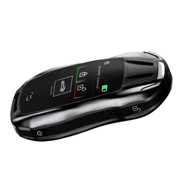 Cheie Auto Smart cu display 828, Activare Keyless Entry, 4 butoane, LCD cu touchscreen