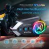 res_220735210b325ba01cc9ca49d473b9de Casca Bluetooth Moto CerCip Y12 Pro, Intercom pentru 2 persoane, Autonomie 20 ore, Rezistenta la apa, Anulare zgomot, Muzica share, Raspuns Automat