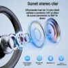 Casca Bluetooth CerCip G9, Bluetooth 5.1, Anulare zgomot, Cu carcasa de incarcare, Sunet HD, Multipoint, Autonomie baterie 60 ore, 15m, 13.6 grame, Buton mute