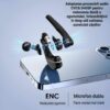 Casca Bluetooth CerCip A6L, Autonomie baterie 25 ore, Carcasa de incarcare, Anulare zgomot, Multipoint