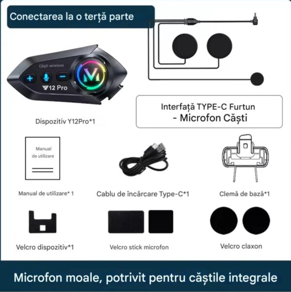 res_37145c6b33beceb5f39e1fe16be0ed72 Casca Bluetooth Moto CerCip Y12 Pro, Intercom pentru 2 persoane, Autonomie 20 ore, Rezistenta la apa, Anulare zgomot, Muzica share, Raspuns Automat
