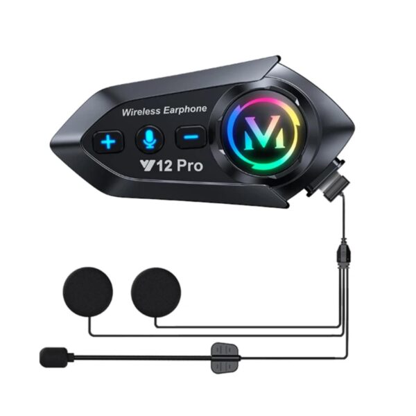 res_394548f7b6c827df14a6c027aa364fc1 Casca Bluetooth Moto CerCip Y12 Pro, Intercom pentru 2 persoane, Autonomie 20 ore, Rezistenta la apa, Anulare zgomot, Muzica share, Raspuns Automat