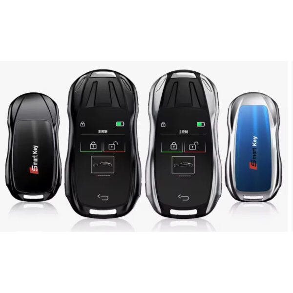 Cheie Auto Smart cu display 828, Activare Keyless Entry, 4 butoane, LCD cu touchscreen