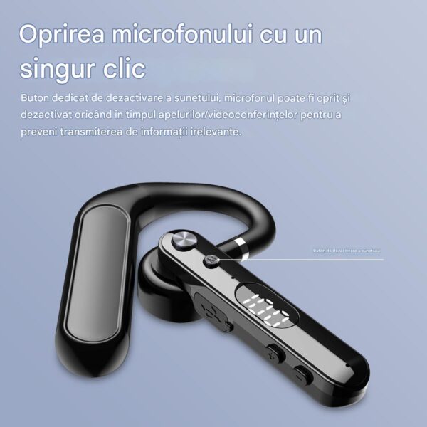 res_4853648283162c08c741055274cec2b9 Casca Bluetooth CerCip F10, Autonomie baterie 48 ore, Anulare zgomot AI, Multipoint, Afisare procent baterie