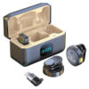 Microfoane Lavaliera Wireless Q8, Autonomie baterie 40 ore, Reducere zgomot exterior, Iphone & Android