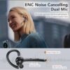 Casca Bluetooth CerCip G7, Autonomie baterie 23 ore, Anulare zgomot, Multipoint, Încărcare în carcasă, Culoare Alb