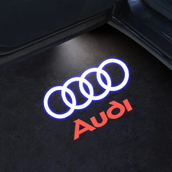 Lampi portiere AUDI cu Logo, Compatibile cu A7, A5, A6, A3, A4, A1, R8, TT, Q7, Q5, Q3, A8, S3, S4, S5, S6, S7, S8, RS4, RS5, RS6
