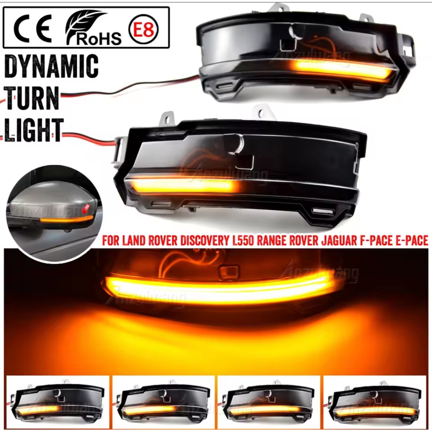 Semnalizari dinamice oglinda LAND ROVER, Range Rover Evoque, Velar, Discovery Sport, JAGUAR, F-Pace x761, E-Pace x540