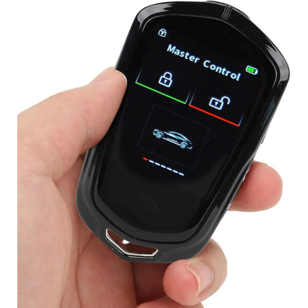 res_7bdc20a5228b37671c57ee734892b652 Cheie Auto Smart cu Display 858 Negru, Activare Keyless Entry, 4 butoane, LCD cu touchscreen