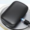 Casca Bluetooth CerCip G7, Autonomie baterie 23 ore, Anulare zgomot, Multipoint, Încărcare în carcasă, Culoare Negru