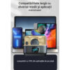 Microfoane Lavaliera Wireless Q8, Autonomie baterie 40 ore, Reducere zgomot exterior, Iphone & Android