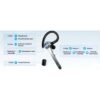 Casca Bluetooth CerCip G7, Autonomie baterie 23 ore, Anulare zgomot, Multipoint, Încărcare în carcasă, Culoare Negru