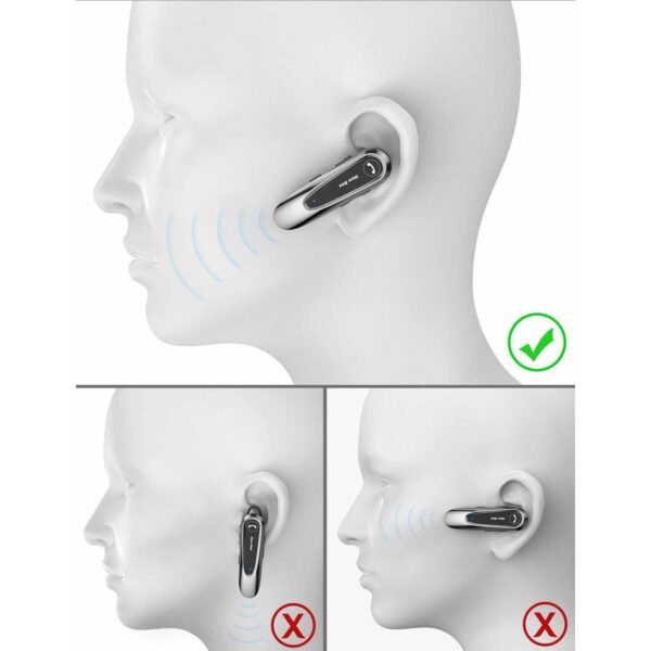 Casca Bluetooth New Bee LC-B45, Baterie 20 ore, Anulare zgomot AI, Două microfoane, Multipoint, Culoare Auriu
