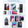Microfoane Lavaliera Wireless Q8, Autonomie baterie 40 ore, Reducere zgomot exterior, Iphone & Android