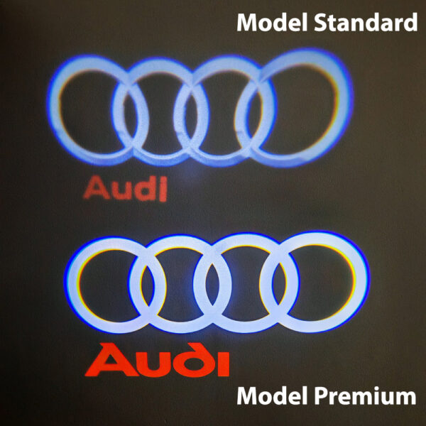 Lampi portiere AUDI cu Logo, Compatibile cu A7, A5, A6, A3, A4, A1, R8, TT, Q7, Q5, Q3, A8, S3, S4, S5, S6, S7, S8, RS4, RS5, RS6