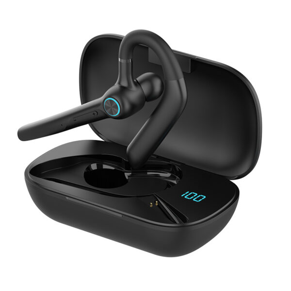 res_9c791ee67dc86e0c23a51d3eb75cdfe8 Casca Bluetooth CerCip G3, Autonomie baterie 15 ore, Cu carcasa de încarcare, Eliminare Zgomot, Universală, Negru