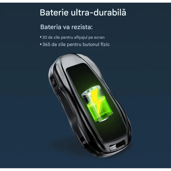 Cheie Auto Smart cu display 828, Activare Keyless Entry, 4 butoane, LCD cu touchscreen