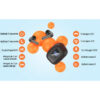 Casti Wireless TWS CerCip S42 cu izolare a zgomotului ENC+ANC, Autonomie 40 ore, Control prin Touch, Universale, Culoare Alb
