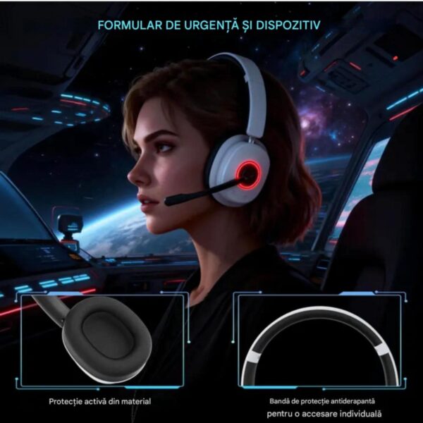 Casca GAMING CerCip G-96, Autonomie baterie 35 ore, Cu microfon, Anulare Zgomot