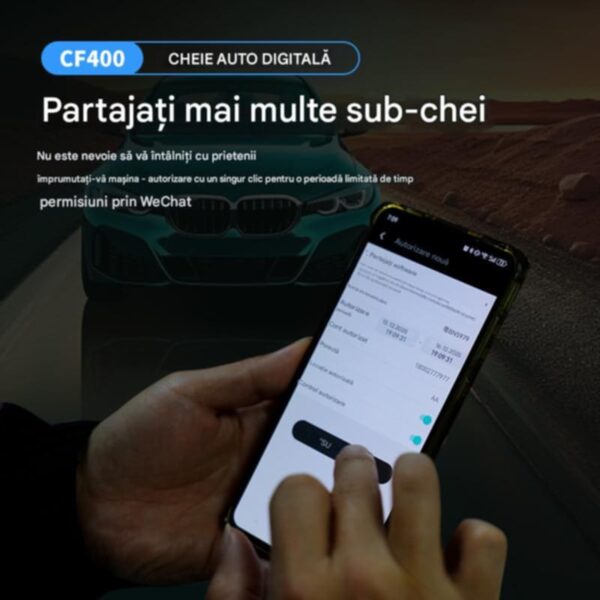 res_b7c763aefe0c3e67a1b898ed4aa7d52a Cheie Auto Smart CF400, Activare Keyless Entry, 3 butoane, Smart Car Key cu buton mobil