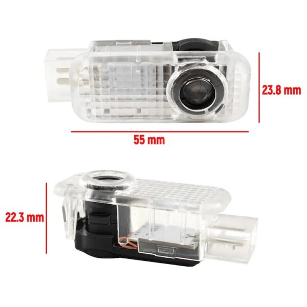Lampi portiere AUDI cu Logo, Compatibile cu A7, A5, A6, A3, A4, A1, R8, TT, Q7, Q5, Q3, A8, S3, S4, S5, S6, S7, S8, RS4, RS5, RS6