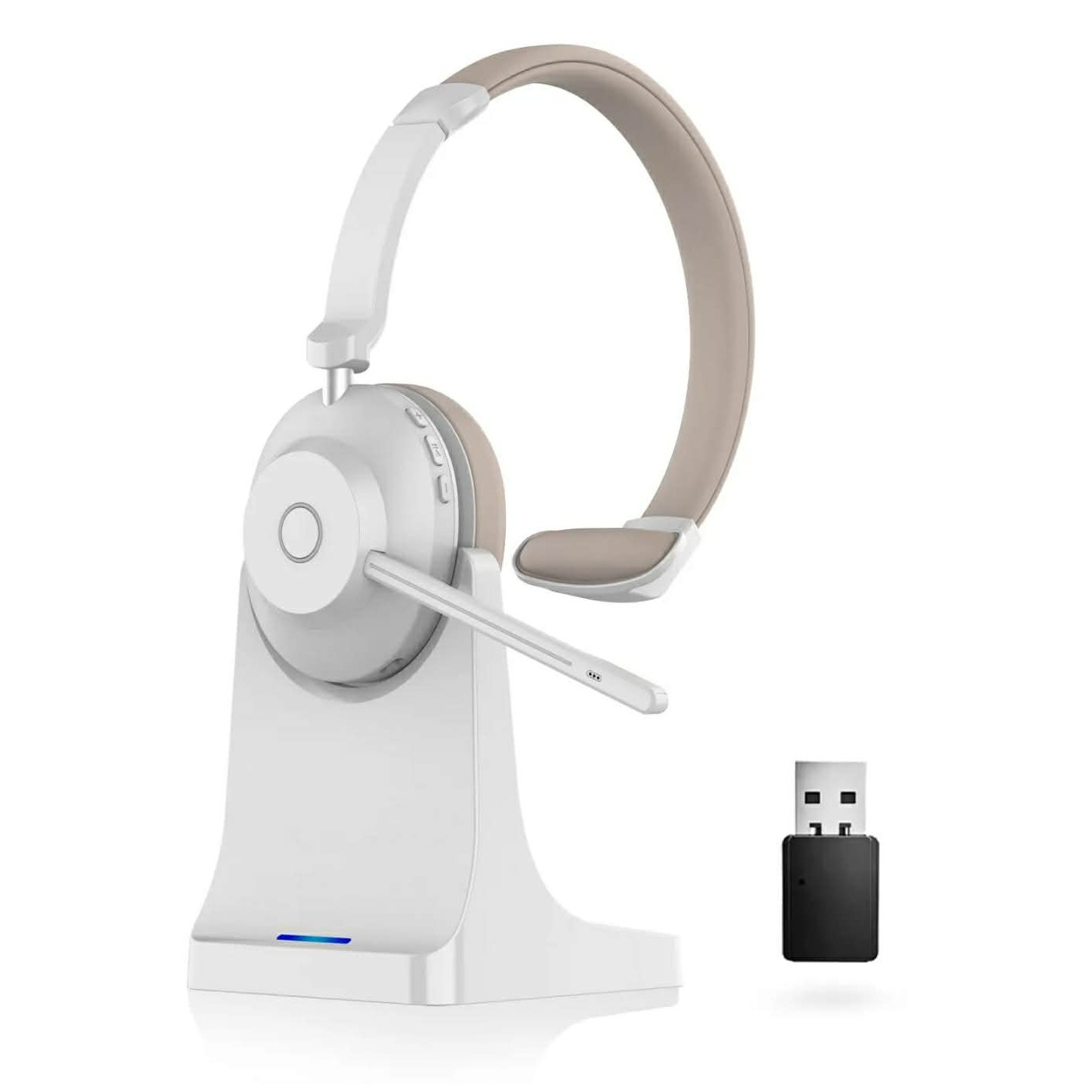 Casca Call Center BT881, Statie de încarcare, Baterie 45 ore, Anulare zgomot, Multipoint