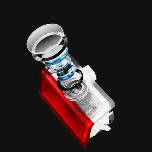 Lampi Portiere Auto Mercedes Benz, Holograma LED cu LOGO, Compatibile cu clasele A, B, C, E, AMG, ML, GL, GLA, M, 4Matic