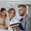 Casca Bluetooth New Bee M50, Baterie 24 ore, Reducere zgomot DSP, Cu husa, Sunet HD, Multipoint, Universală