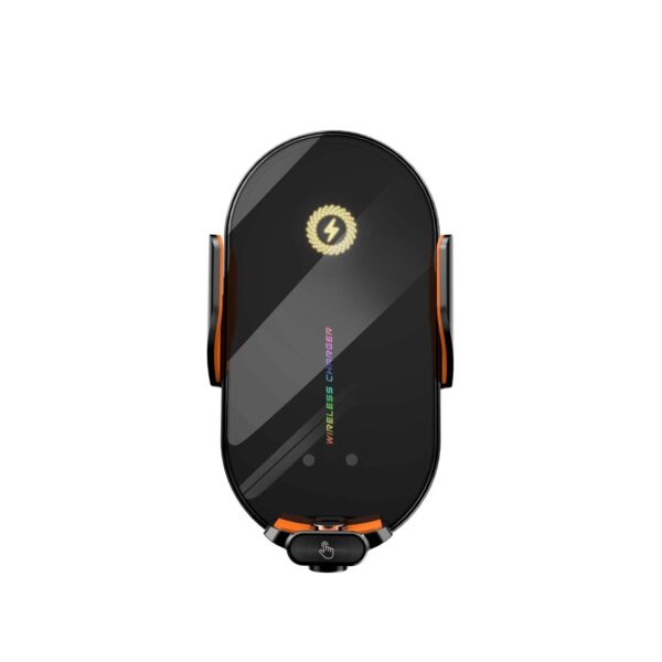 res_ea1aafdaf6d5cdcb885db6cf8cc432aa Suport auto pentru telefon, Incarcare wirless 15W, Senzor inflarosu, Pad din silicon, Rotire 360°, Control tactil
