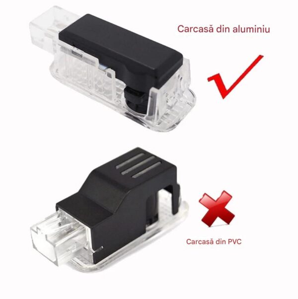 Lampi portiere AUDI cu Logo, Compatibile cu A7, A5, A6, A3, A4, A1, R8, TT, Q7, Q5, Q3, A8, S3, S4, S5, S6, S7, S8, RS4, RS5, RS6