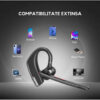 Casca Bluetooth New Bee M51, Baterie 60 ore, Cu carcasă, Două microfoane, Reducere zgomot DSP, Sunet HD, Multipoint, Două moduri de încărcare