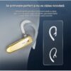 Casca Bluetooth New Bee B41, Baterie 24 ore, Multipoint, Universală, Culoare Auriu