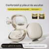 Casti Wireless TWS Ergonomice M160, Autonomie baterie 38 ore, Purtare pe ureche, Carcasa reîncărcabilă cu oglindă, Anulare zgomot, Multipoint, Sunet stereo Hi-Fi, Wireless V6.0, Bluetooth V5.4, Greutate 3g, Culoare Crem