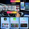 Adaptor Wireless CarPlay Android Auto, 4Gb Ram 64 Gb Memorie, Octa Core, Cip MTK MT676X, YouTube, Netflix Compatibil cu IOS si Android, Sim 4g