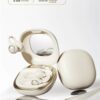 Casti Wireless TWS Ergonomice M160, Autonomie baterie 38 ore, Purtare pe ureche, Carcasa reîncărcabilă cu oglindă, Anulare zgomot, Multipoint, Sunet stereo Hi-Fi, Wireless V6.0, Bluetooth V5.4, Greutate 3g, Culoare Crem